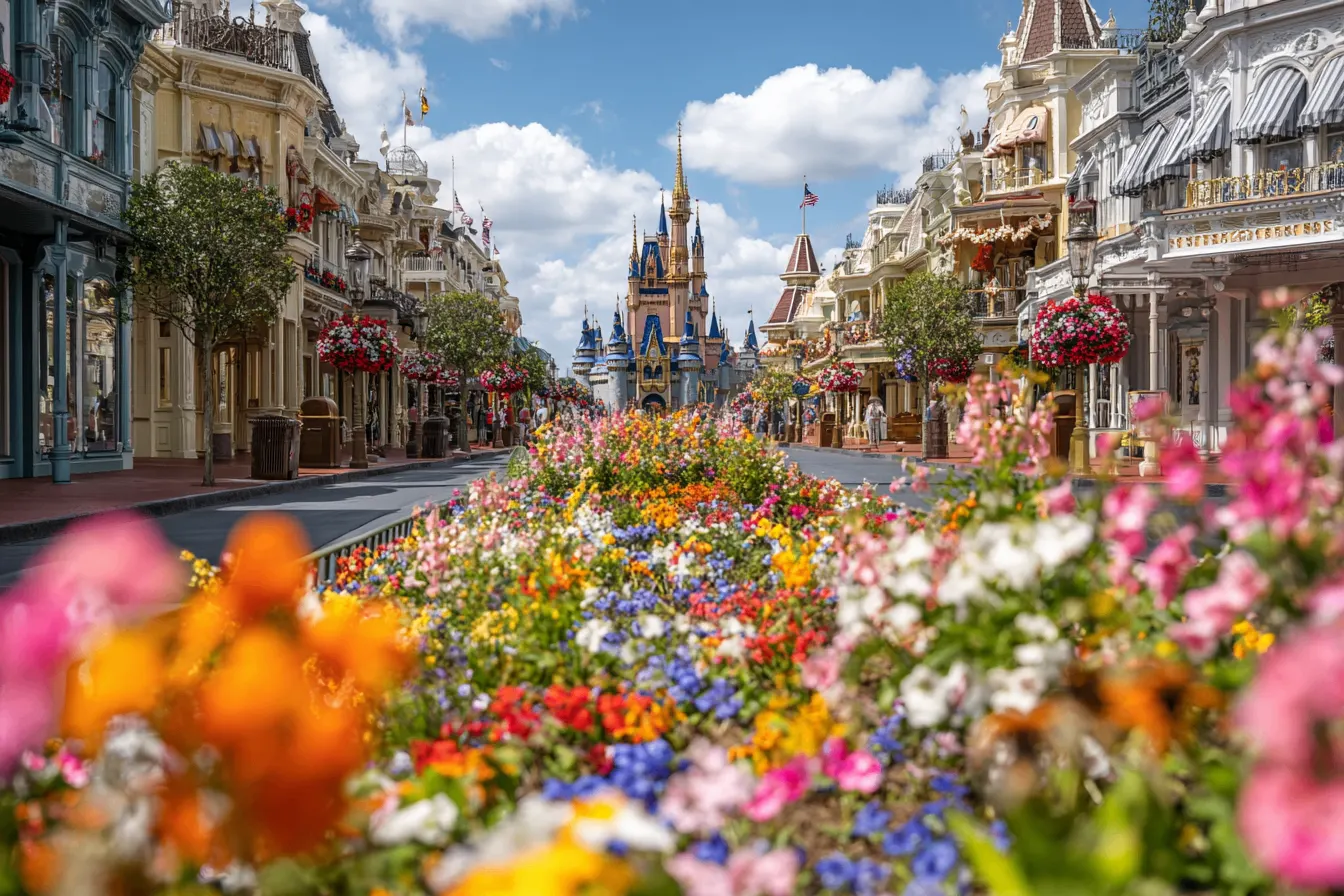 Main Street do Magic Kingdom, na Disney em Orlando